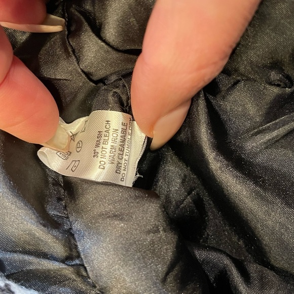 Folded & Hung Black and White 3/4 Sleeve Crop Jacket Size Small - Picture 8 of 9